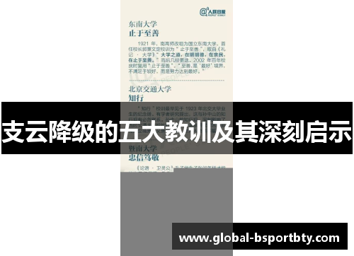 支云降级的五大教训及其深刻启示